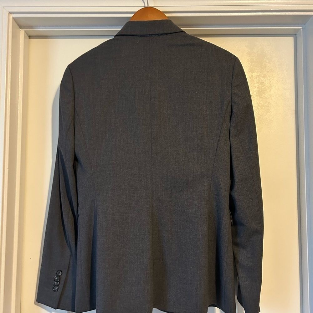 Womens Brooks Brothers 346 Wool Gray‎ Dress Suit Blazer Stretch Sz 6 Office - Picture 5 of 6